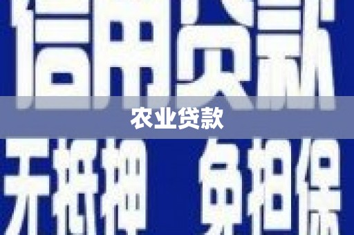 马尔康农业贷款