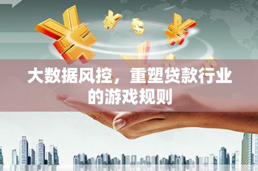 沧县大数据风控，重塑贷款行业的游戏规则