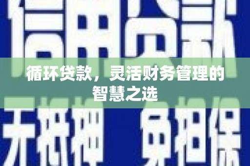 滦县循环贷款，灵活财务管理的智慧之选