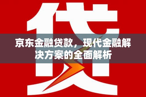 济宁京东金融贷款，现代金融解决方案的全面解析