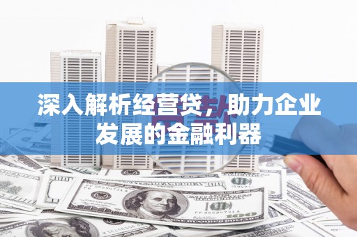 梧州深入解析经营贷，助力企业发展的金融利器