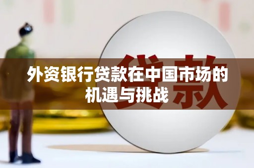 沁源外资银行贷款在中国市场的机遇与挑战