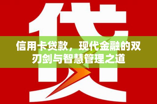 邵阳县信用卡贷款，现代金融的双刃剑与智慧管理之道