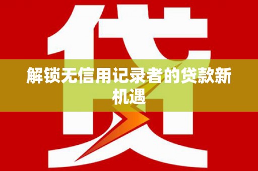 琼中解锁无信用记录者的贷款新机遇