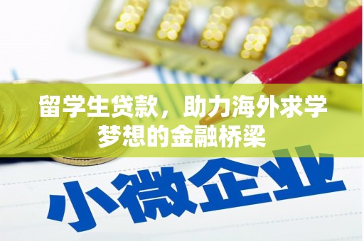 甘泉留学生贷款，助力海外求学梦想的金融桥梁