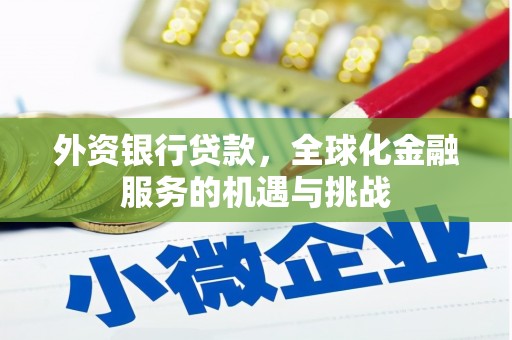 萍乡外资银行贷款，全球化金融服务的机遇与挑战
